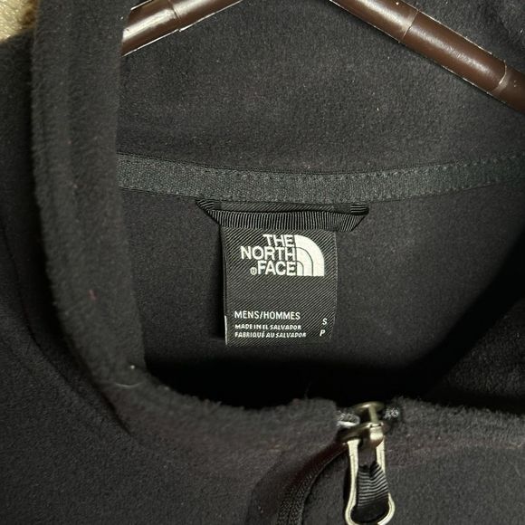 The North Face Mens Fleece Full Zip Jacket Red/Black Small - Picture 4 of 4